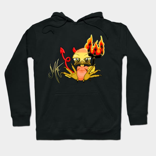 Grumpy Chicken Devil Hoodie by Grumpy Chicken